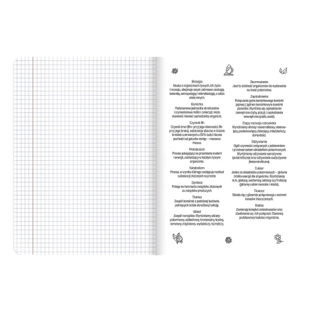 Zeszyt przedmiotowy A5 HERLITZ Touch – biologia – 60 kartek