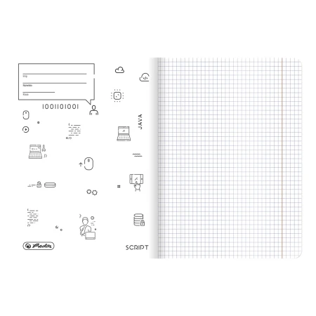 Zeszyt przedmiotowy A5 HERLITZ Touch – informatyka – 60 kartek