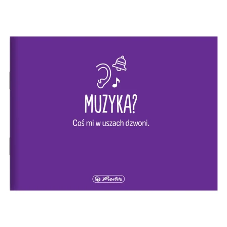 Zeszyt przedmiotowy A5 HERLITZ Touch – muzyka – 16 kartek