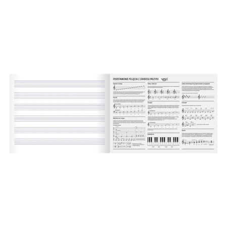 Zeszyt przedmiotowy A5 HERLITZ Touch – muzyka – 16 kartek