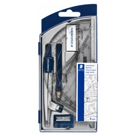 zestaw geometryczny staedtler noris club 8 elementow etui