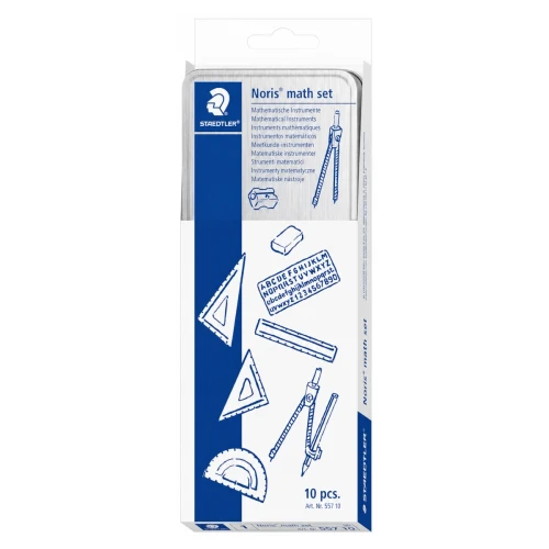 Przejdź do produktu Zestaw geometryczny STAEDTLER Noris Club - 10 elementów