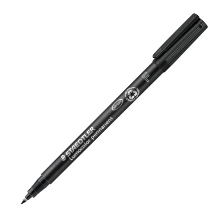 foliopis permanentny staedtler lumocolor f 06mm czarny otwarty