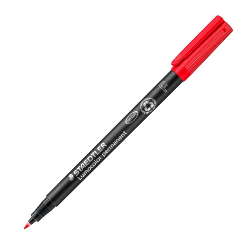 Przejdź do produktu Foliopis permanentny STAEDTLER Lumocolor - F 0,6 mm - czerwony