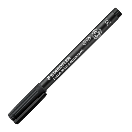 foliopis permanentny staedtler lumocolor m 1mm czarny zamkniety