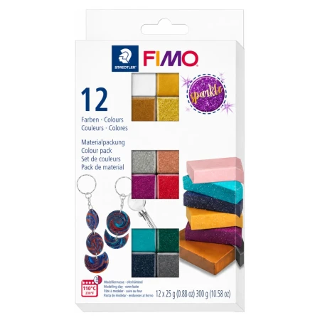 modelina fimo soft sparkle staedtler 12 kolorow 25g opakowanie