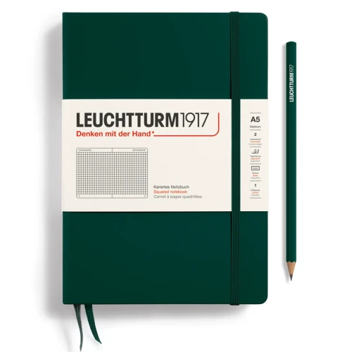 Przejdź do produktu Notatnik w kratkę A5 LEUCHTTURM1917 Classic Medium – Forest Green