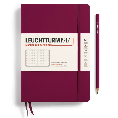Przejdź do produktu Notatnik w kropki A5 LEUCHTTURM1917 Classic Medium – Port Red