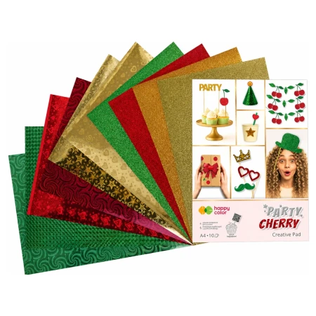 blok kreatywny a4 happy color party cherry wachlarz arkuszy