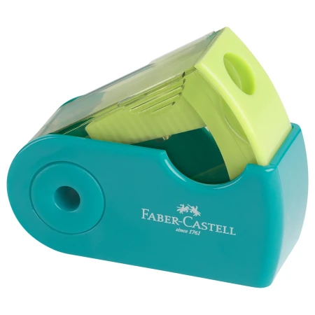 temperowka pojedyncza z pojemnikiem faber castell sleeve trend mini turkusowy