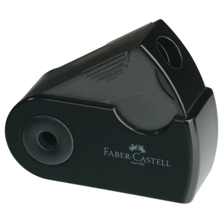 temperowka pojedyncza z pojemnikiem faber castell sleeve mini czarny