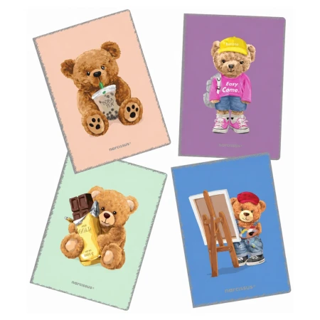 zeszyt a4 kratka narcissus teddies pp misie