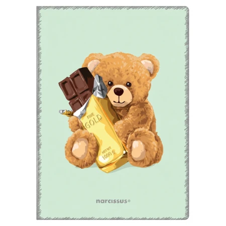 zeszyt a4 kratka narcissus teddies pp mietowy