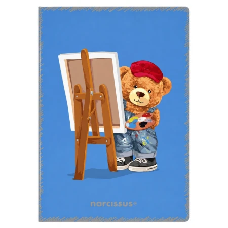 zeszyt a4 kratka narcissus teddies pp niebieski