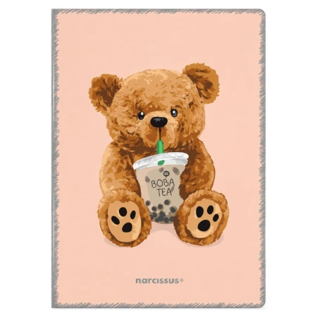 zeszyt a4 kratka narcissus teddies pp brzoskwiniowy