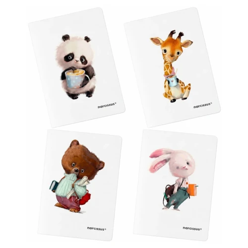 Przejdź do produktu Zeszyt A4 w kratkę NARCISSUS Cute PP - 32 kartki