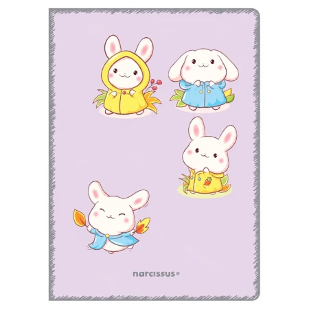 zeszyt a4 kratka narcissus kawaii pp 32 kartki fioletowy