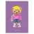 zeszyt a4 trzy linie dwukolorowe narcissus teddies misie fioletowy