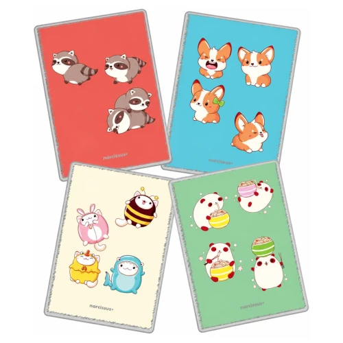 Przejdź do produktu Zeszyt A4 w trzy linie dwukolorowe NARCISSUS Kawaii PP - 32 kartki