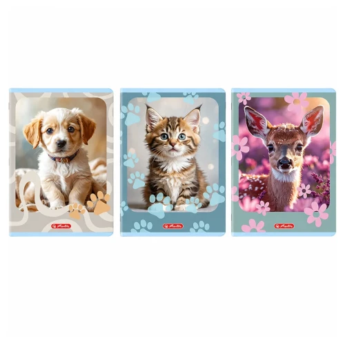 Przejdź do produktu Zeszyt A4 w kratkę HERLITZ Animals - 32 kartki