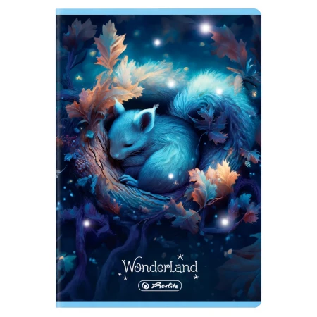 zeszyt a4 trzy linie dwukolorowe herlitz 35 kartki wonderland wiewiorka