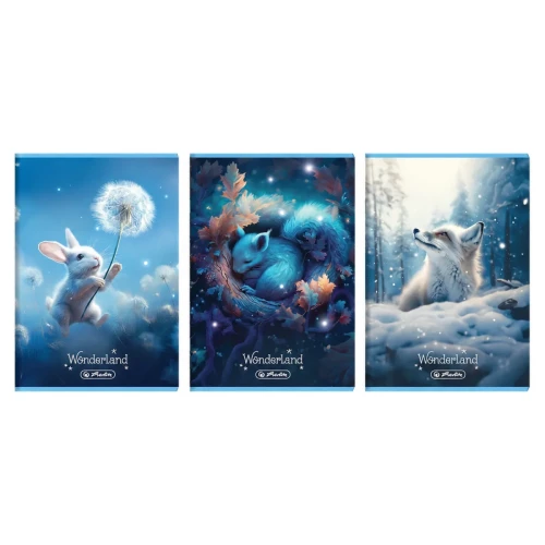 Przejdź do produktu Zeszyt A4 w trzy linie dwukolorowe HERLITZ Wonderland - 32 kartki