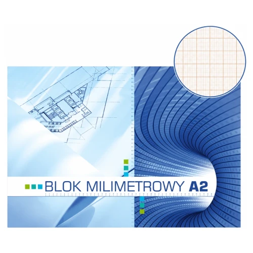 Przejdź do produktu Papier milimetrowy w bloku A2 KRESKA - 20 ark.