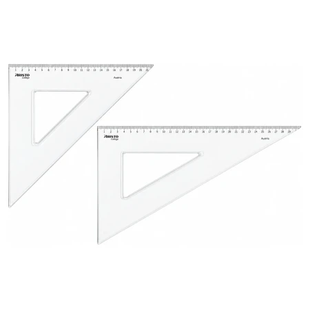 zestaw ekierek aristo college 45 i 60 stopni 30 cm