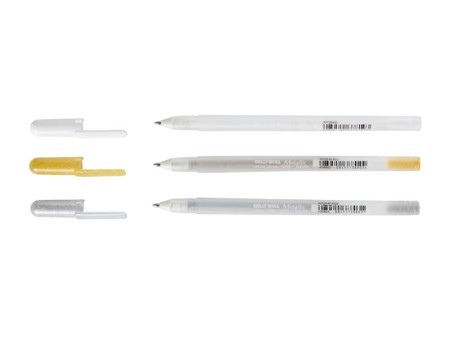 Długopis żelowy SAKURA Gelly Metallic (srebrny)