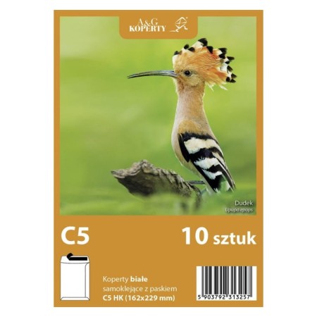 Koperty białe C5 HK (10 sztuk)