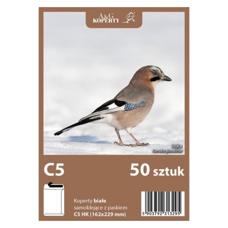 Koperty biała C5 HK (50 sztuk)