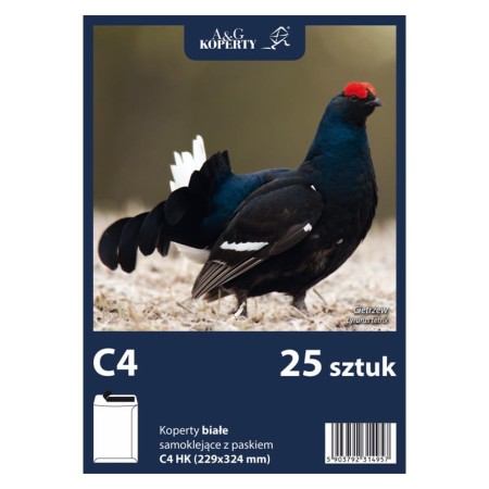 Koperty białe C4 HK (25 sztuk)