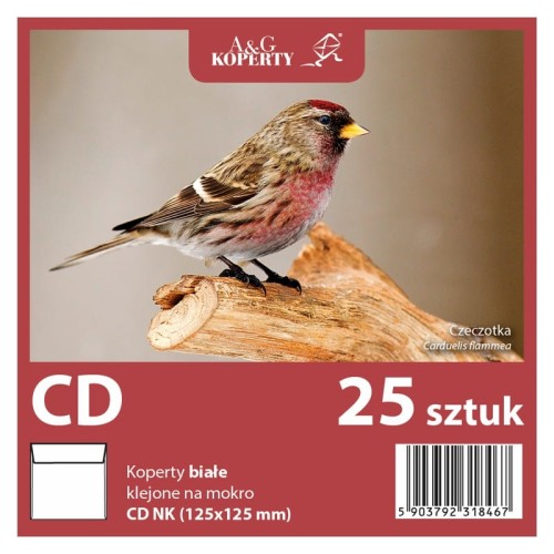 Przejdź do produktu Koperty białe CD (25 sztuk)