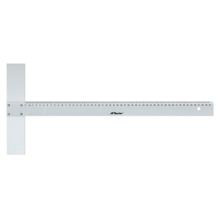 Linijka z ogranicznikiem 50 cm LENIAR (aluminiowa)