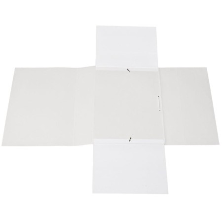 Teczka z gumką A4 BIGO Box 60 mm - BIAŁA