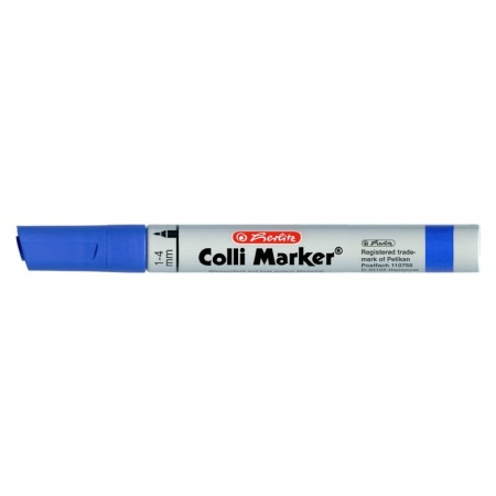 Marker permanentny HERLITZ (niebieskim)