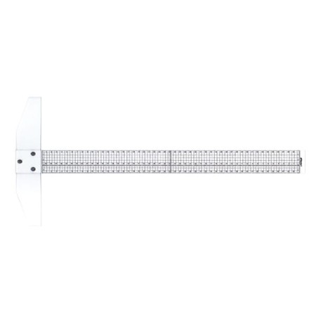 Linijka z ogranicznikiem 50 cm LENIAR (plastikowa)