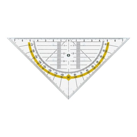 Ekierka geometryczna z uchwytem LENIAR Geo 16 cm