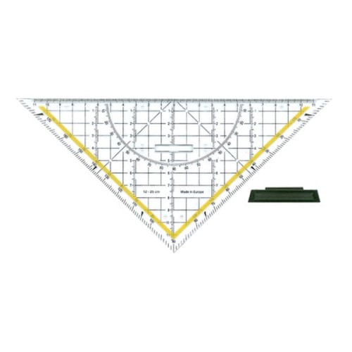 Przejdź do produktu Ekierka geometryczna ze zdejmowanym uchwytem LENIAR Geo 45° - 25 cm