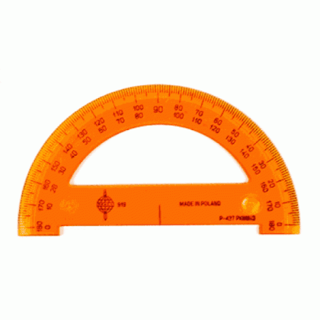 Kątomierz półkolisty SKALA ⌀ 14 cm