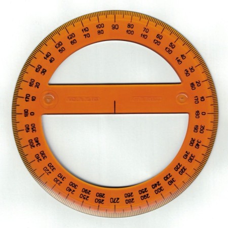 Kątomierz kołowy SKALA ⌀ 14 cm