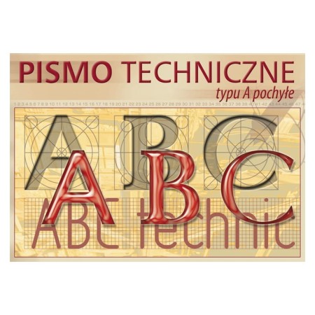 Blok ćwiczeń "Pismo techniczne typu A pochyłe" A4 KRESKA