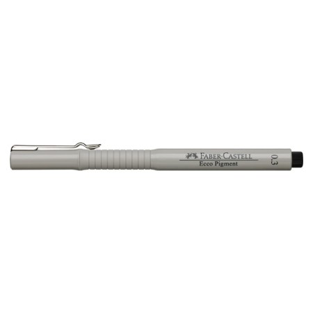 Cienkopis kreślarski  FABER-CASTELL Ecco Pigment 0,3 mm -  CZARNY