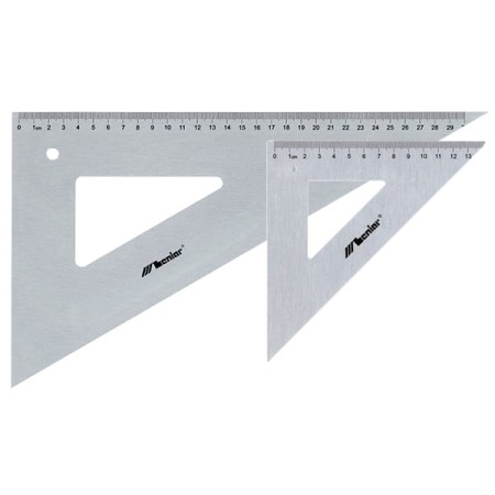 Ekierka nierównoramienna aluminiowa LENIAR 60° - 21 cm