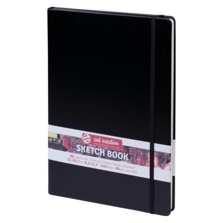 Szkicownik A4 TALENS Art Creation - 140 g/m² - CZARNY