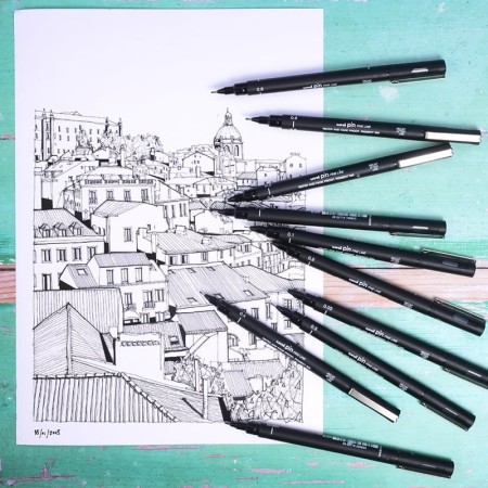 Cienkopis UNI PIN-200 0,3 mm - czarny