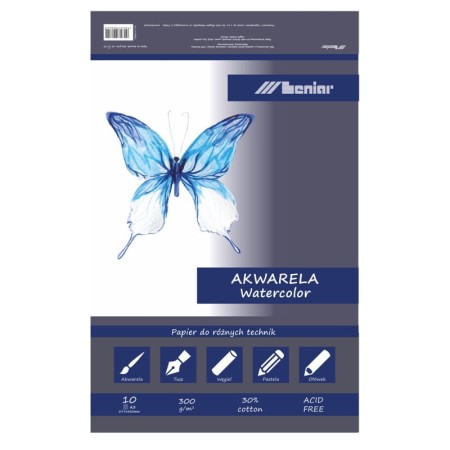 Blok do akwareli LENIAR A3 300 g/m²