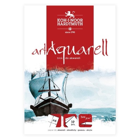 Blok do akwareli KOH-I-NOOR artAquarell A4 300 g/m²