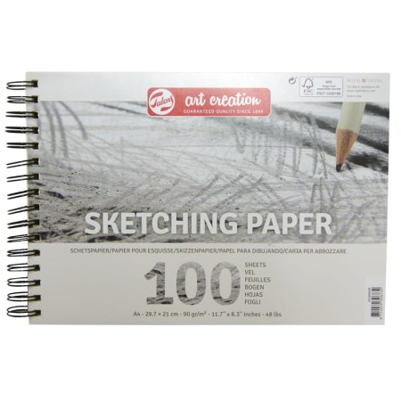 Szkicownik na spirali TALENS Art Creation A4 90 g/m²