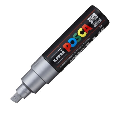 Marker UNI Posca PC-8K Metallic (srebrny)